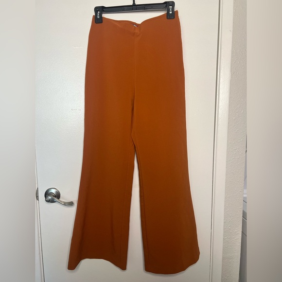 Urban Outfitters Orange Bell Bottom Pants - Picture 1 of 3